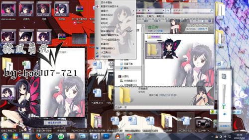加速世界,黑雪姬,win7主题,萌化,下载