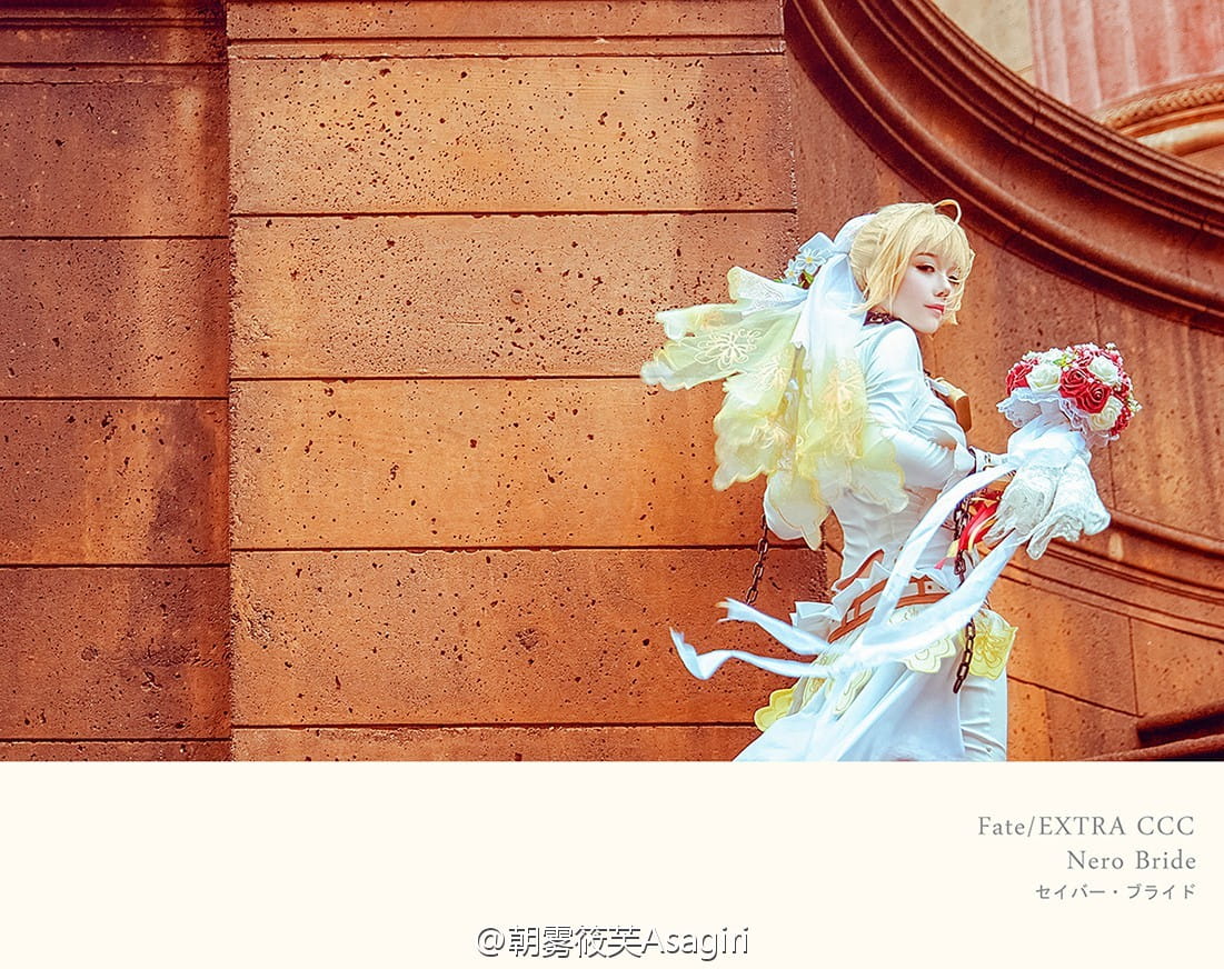 Fate/EXTRA,Fate/GrandOrder,尼禄花嫁,cos,写真
