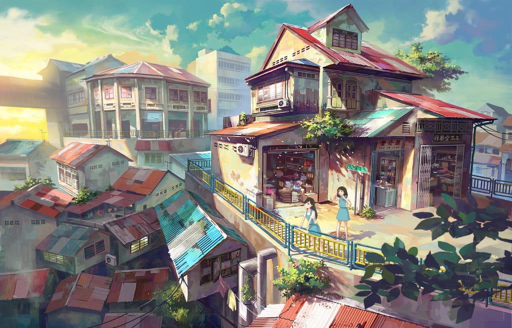二次元,,动画,场景
