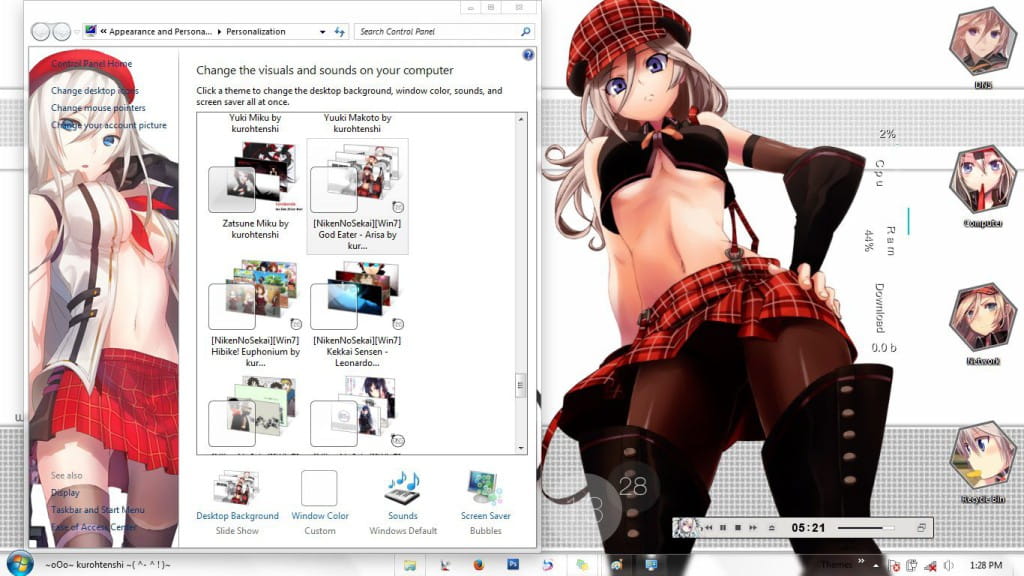 win7主题,弑神者,爱丽莎·I·阿米爱拉,下载