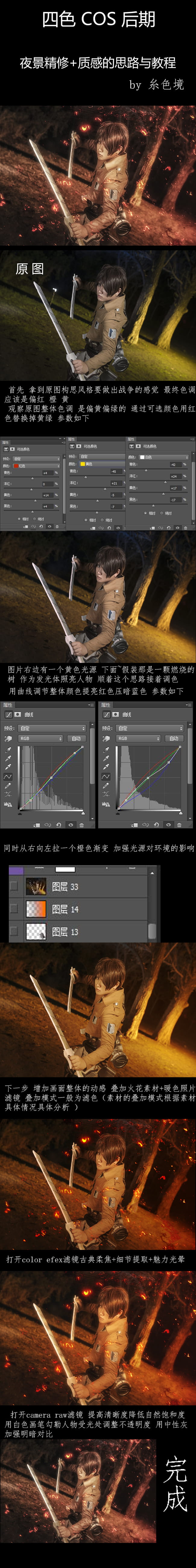 进击的巨人,PS,后期教程,