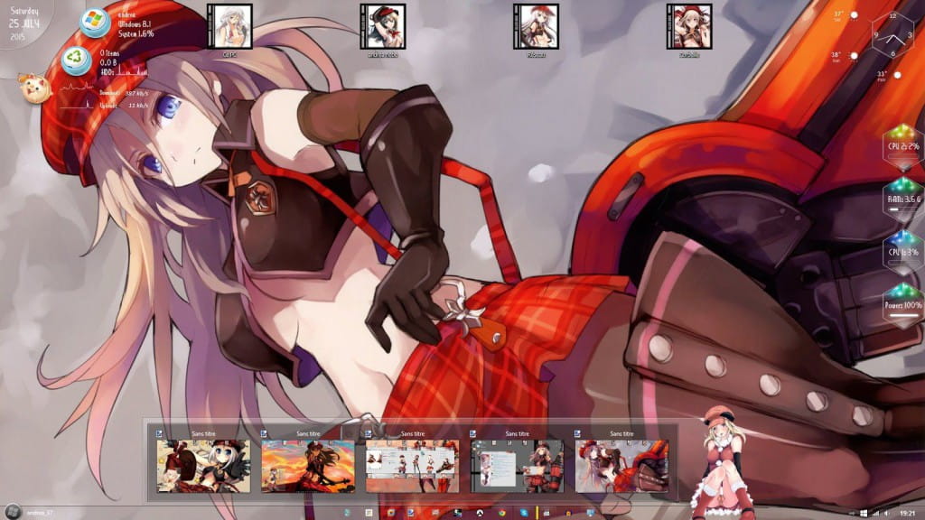 win8主题,弑神者,God Eater,爱丽莎,下载,萌化