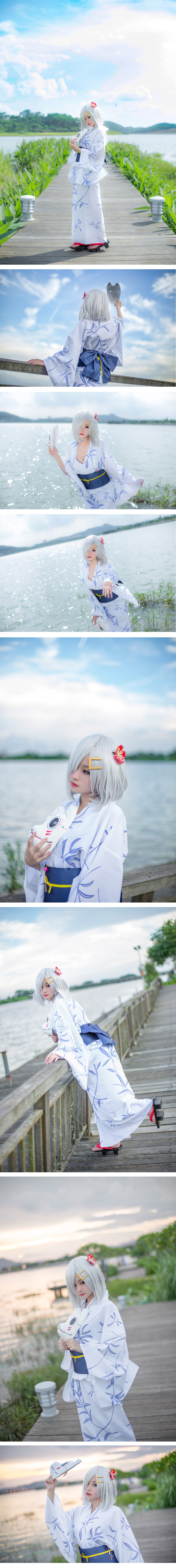 舰队Collection,滨风,浴衣,cos,奶子风