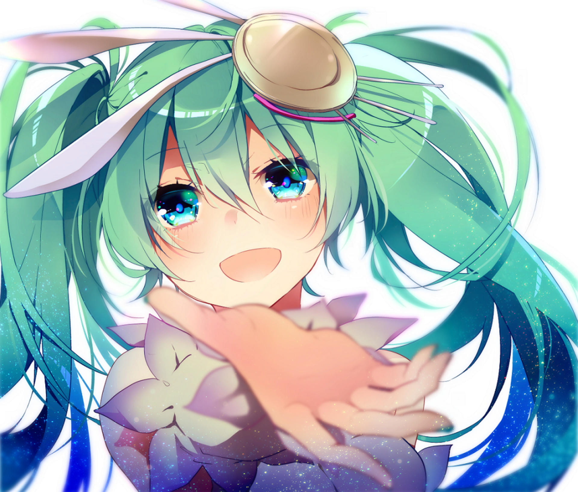 夏日,初音未来,MIKU,公主,夜空