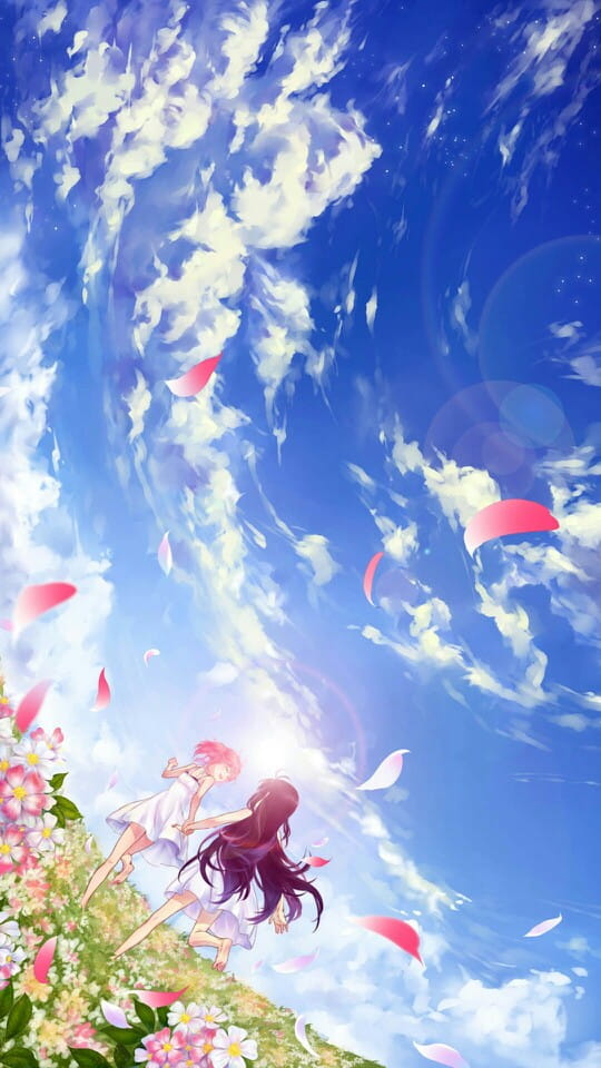 二次元天空,手绘天空,天空插画