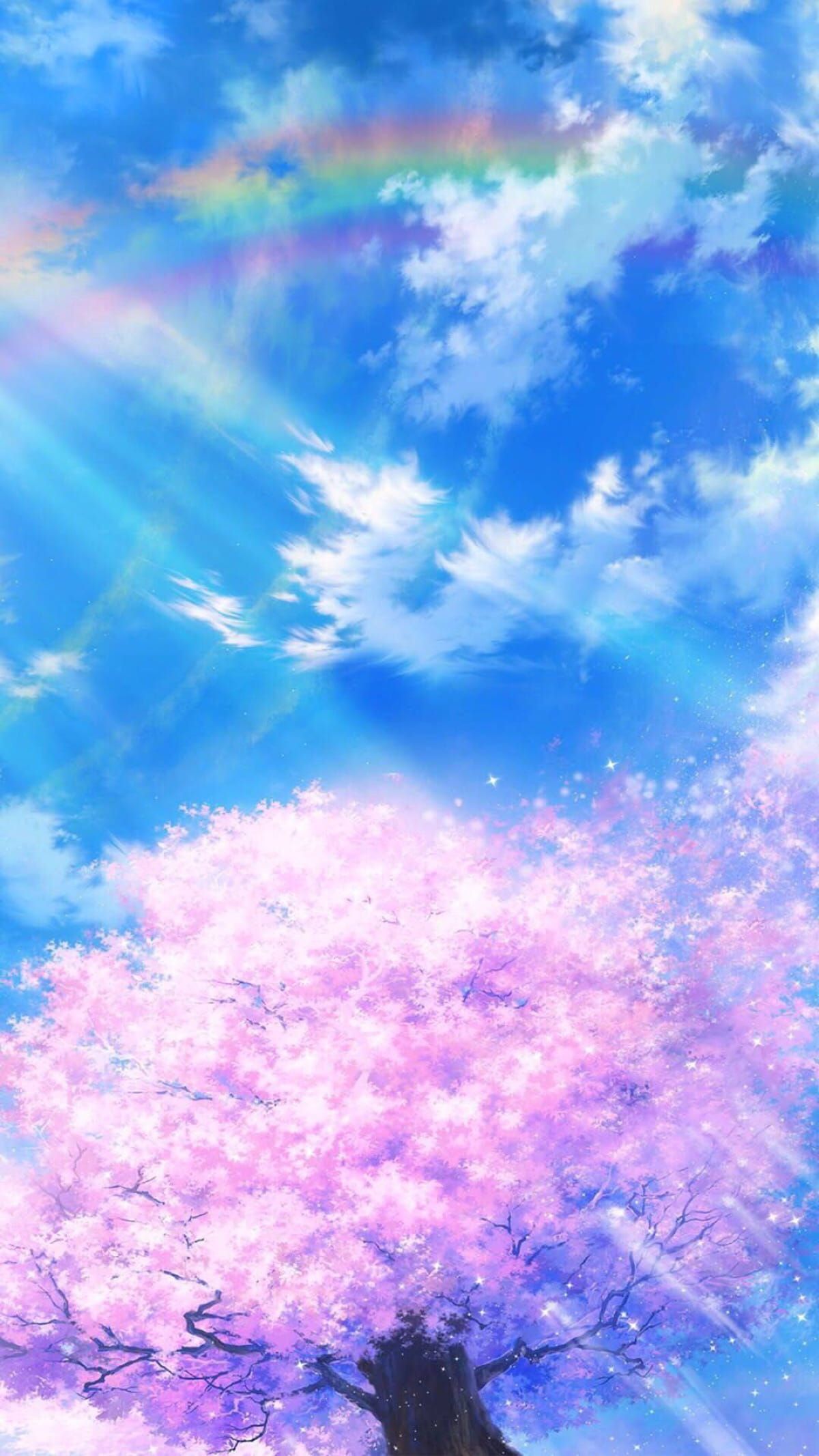 二次元天空,手绘天空,天空插画