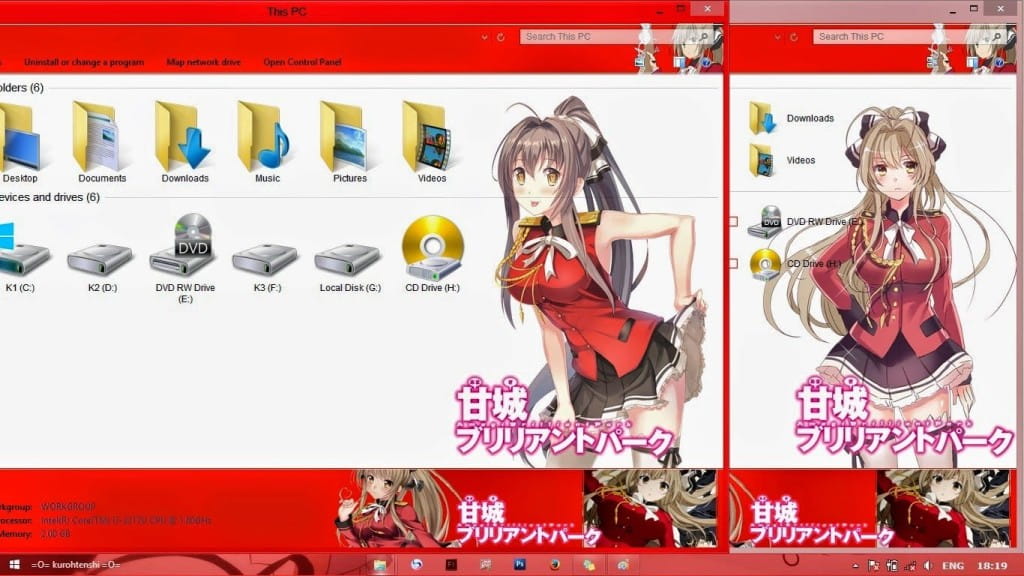 win8主题,千斗五十铃,甘城光辉游乐园,下载,动漫电脑主题