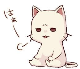 日系表情包,皱眉猫,frown cat vo,下载