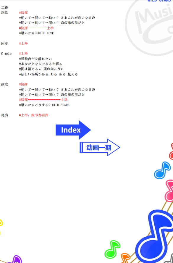 call本,应援,WILD STARS