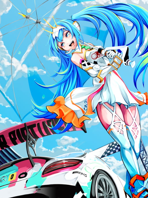 赛车女郎,初音未来