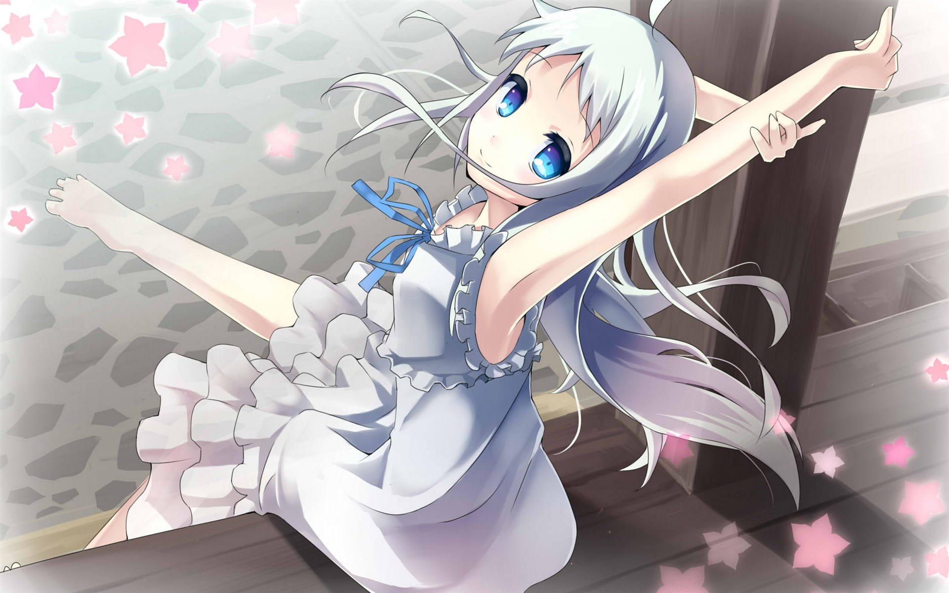 白毛,萌娘,二次元少女