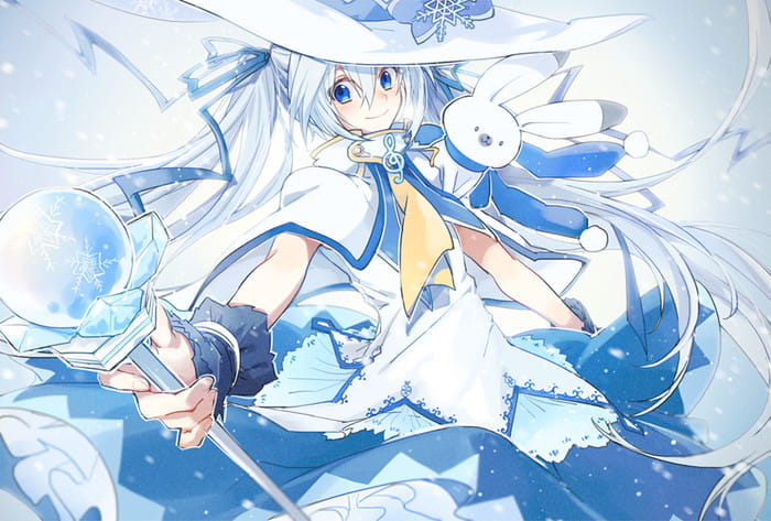 白毛,萌娘,二次元少女