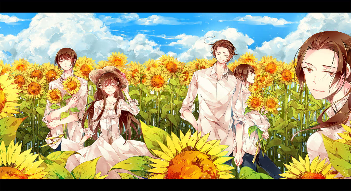 向日葵,花海,