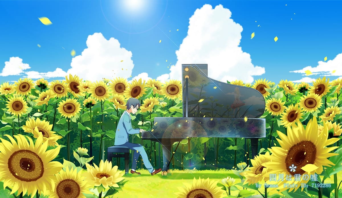 向日葵,花海,