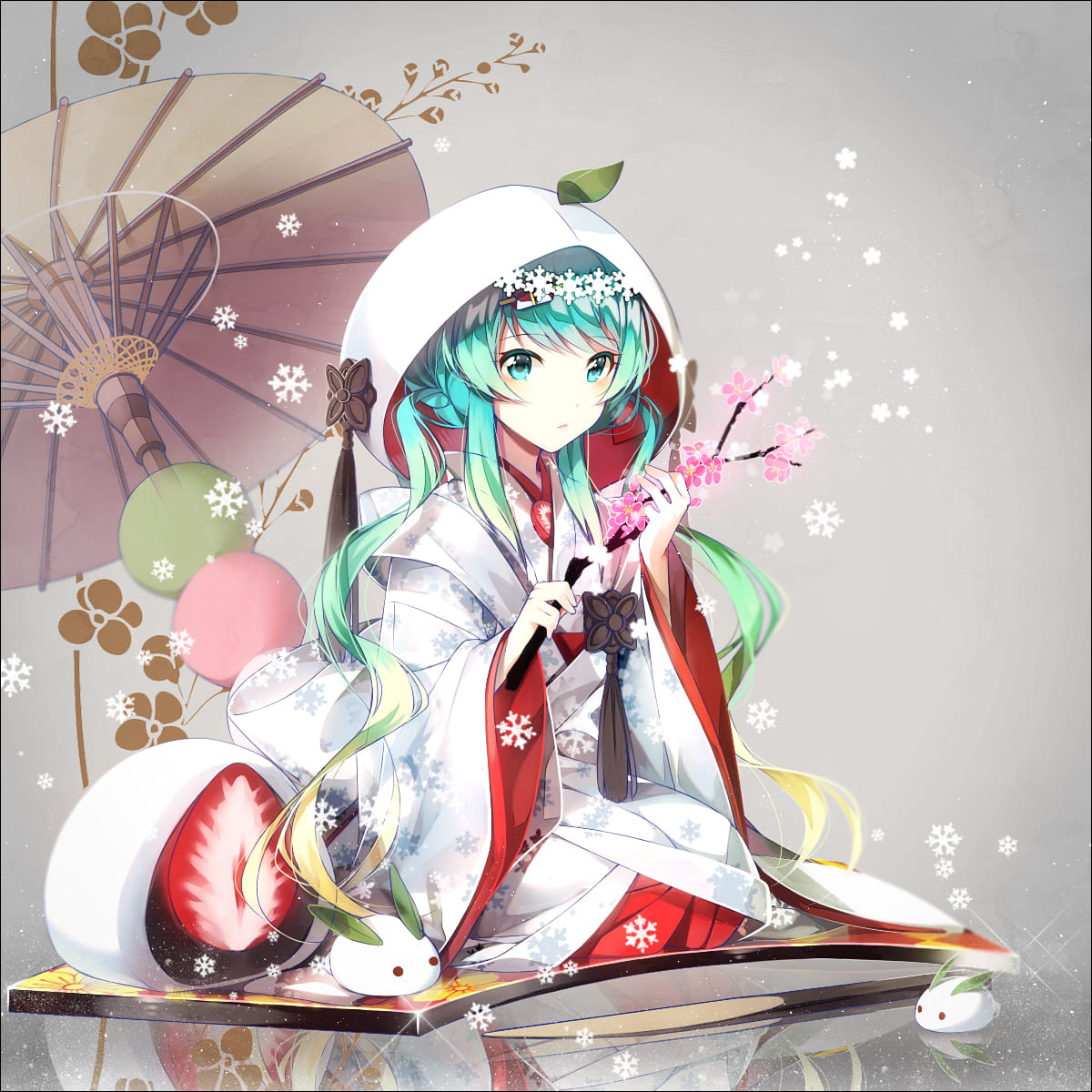 初音未来,雪初音,傲娇,输入法皮肤