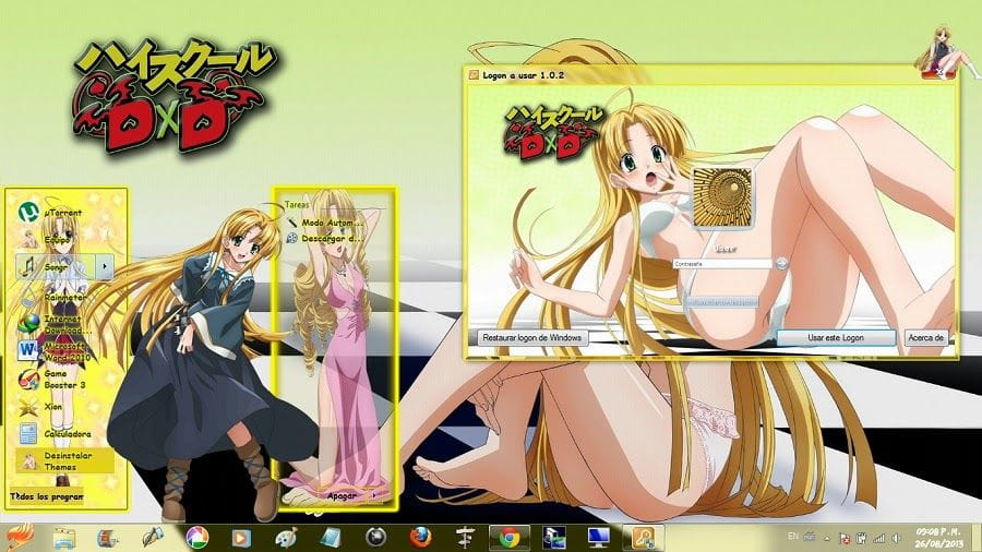  爱莎,阿尔杰特,恶魔高校,win7主题,动漫电脑主题,贫乳