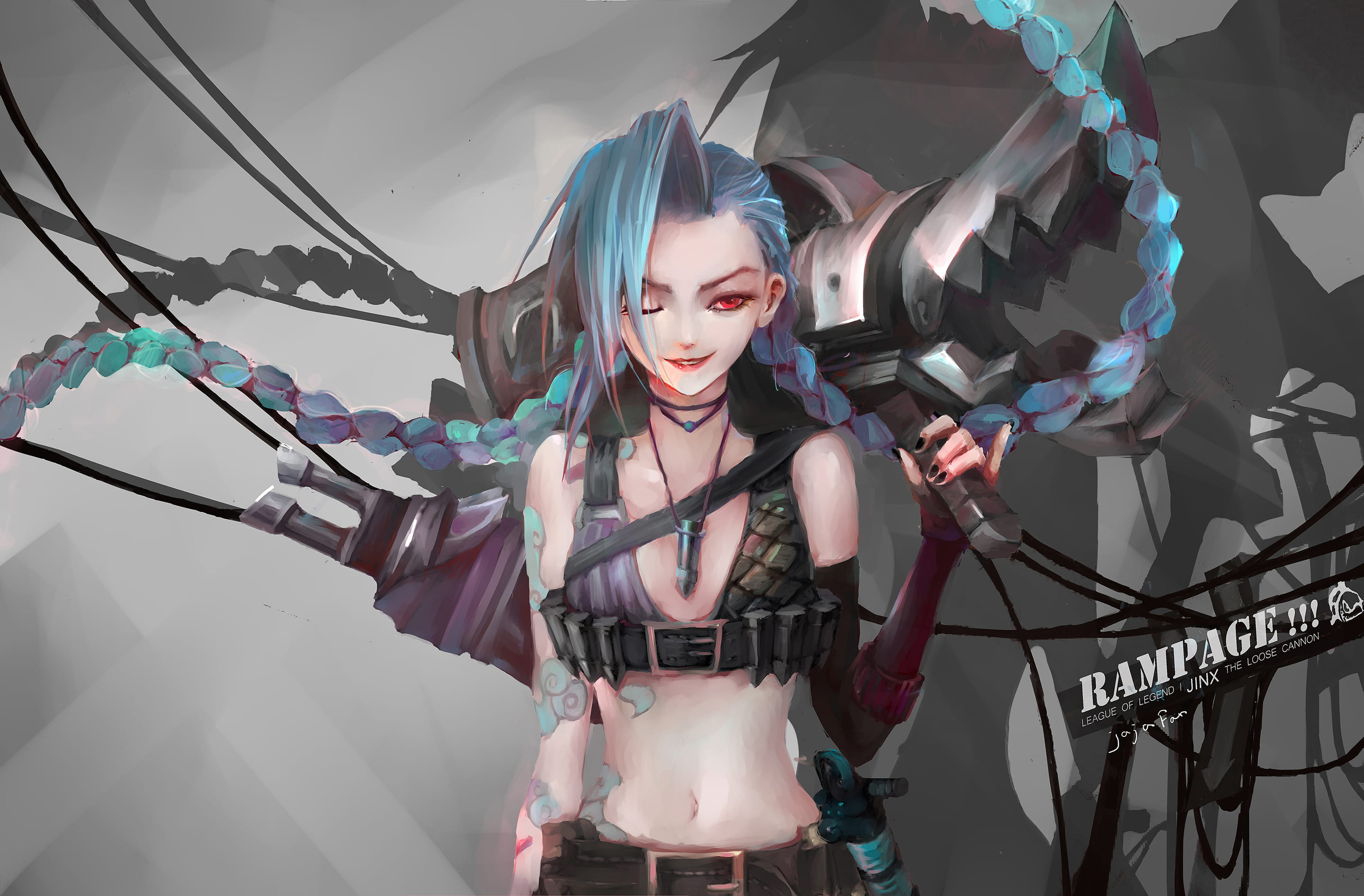 JinX,金克丝,英雄联盟壁纸