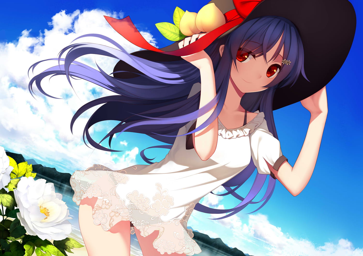 长直发,二次元少女,P站