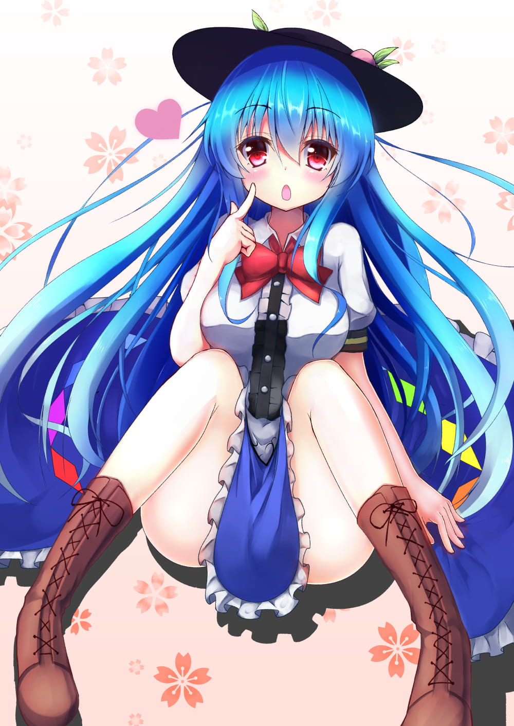 长直发,二次元少女,P站