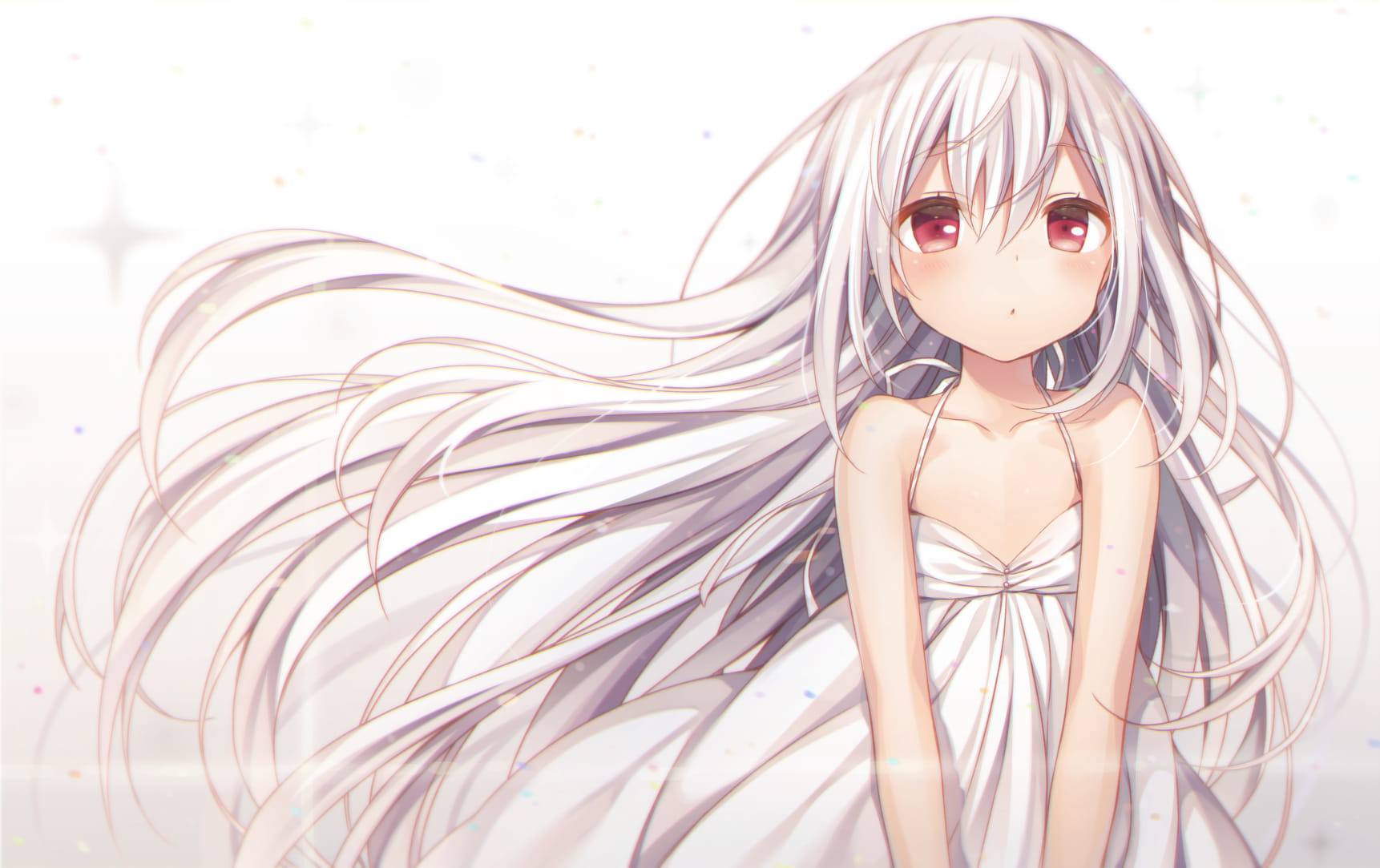 长直发,二次元少女,P站