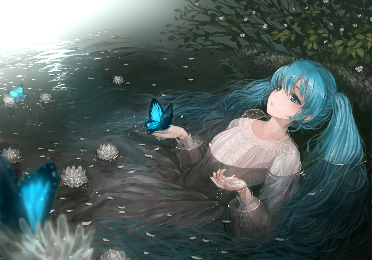 湿身,二次元少女