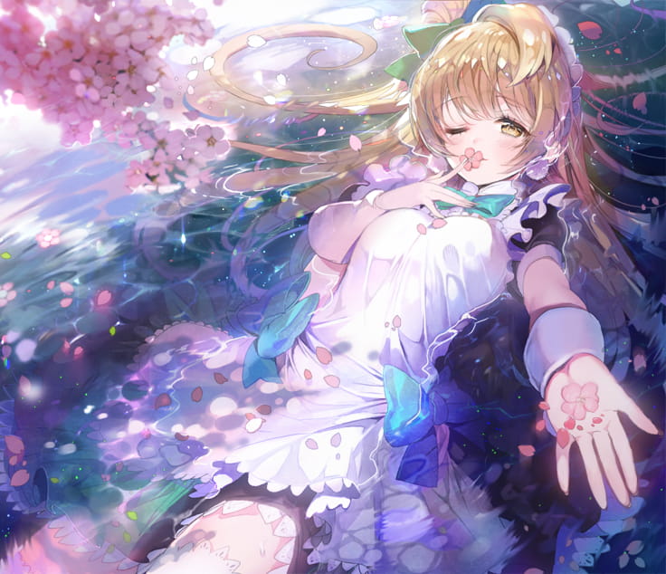 湿身,二次元少女