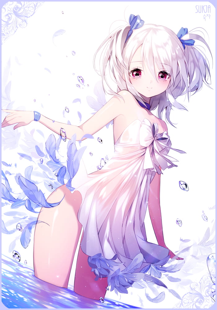 湿身,二次元少女