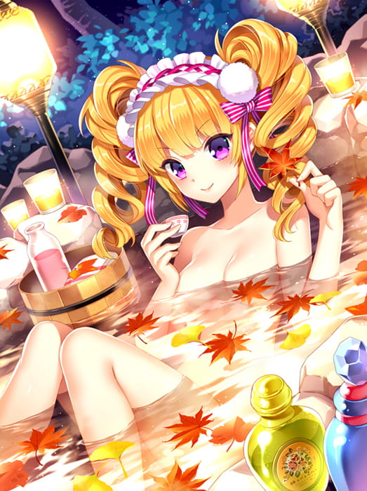 湿身,二次元少女