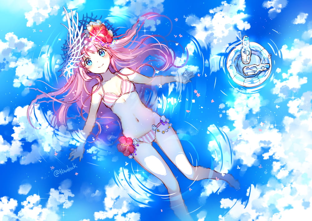 湿身,二次元少女