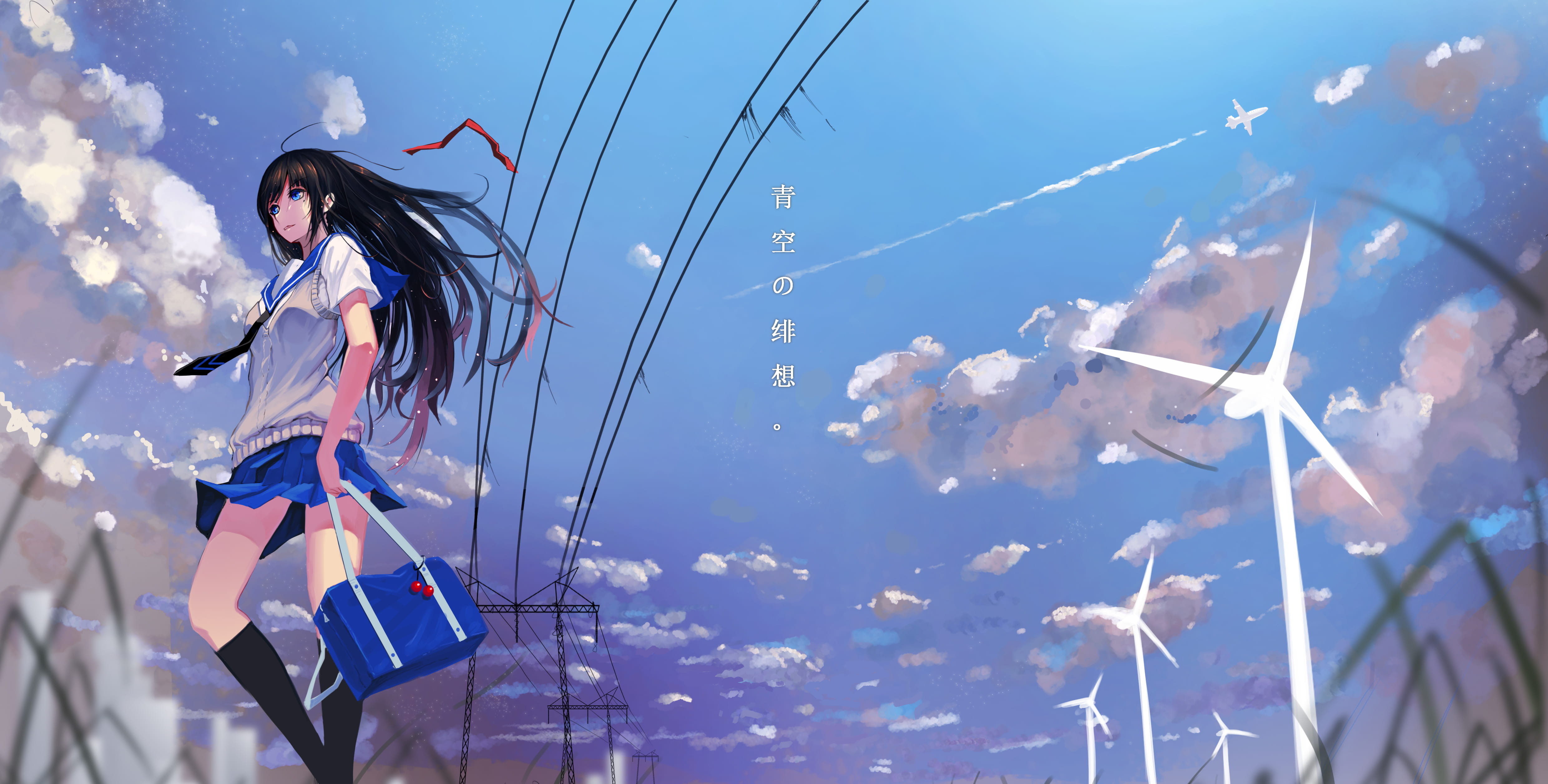 天空插画,P站,下载