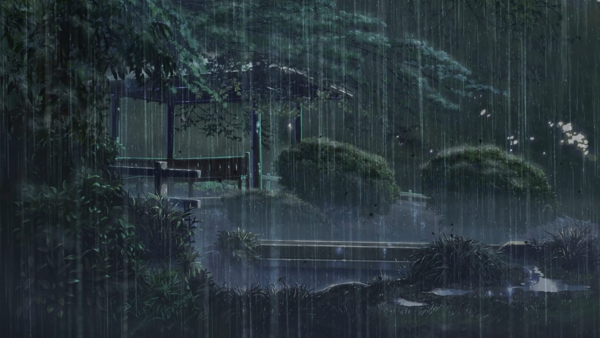 言叶之庭,新海诚,动漫风景