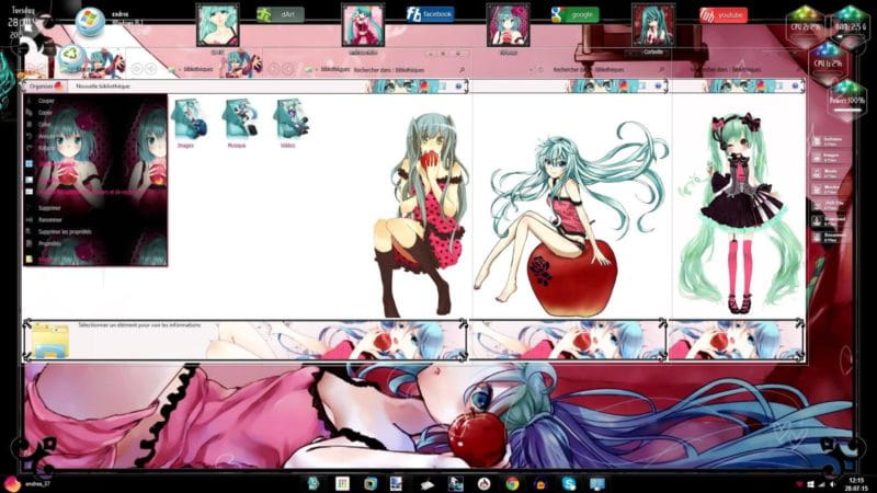 罗密欧,辛德瑞拉,初音未来,win8主题,动漫电脑主题