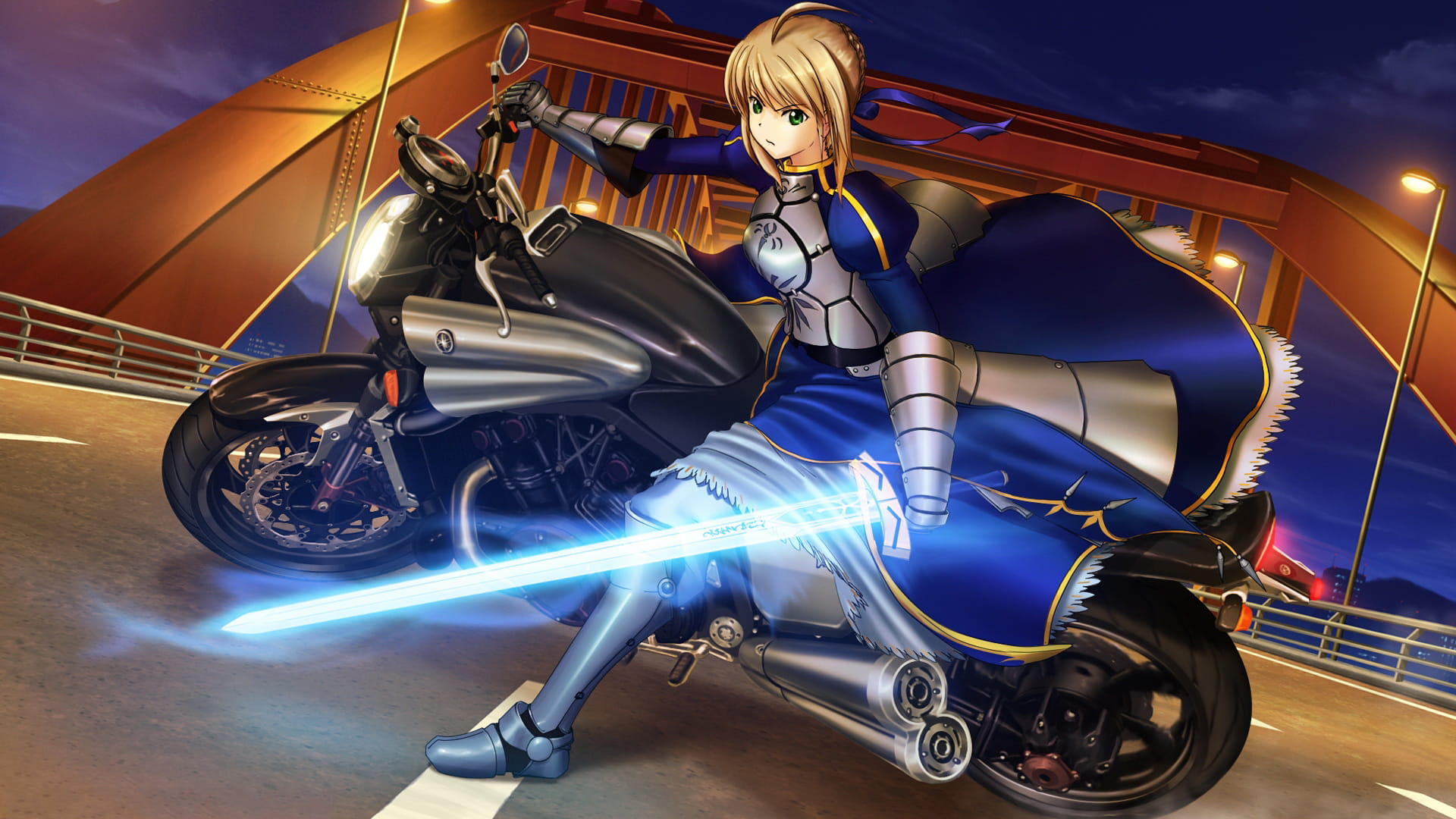 fate,saber,远坂凛,动漫电脑壁纸