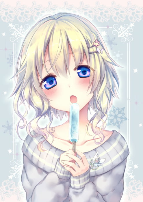毛衣,少女,二次元