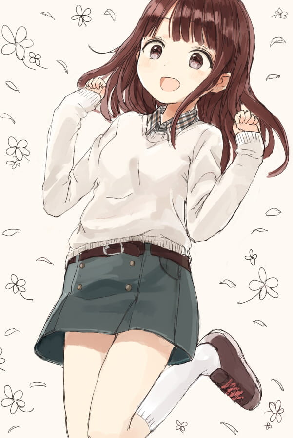毛衣,少女,二次元