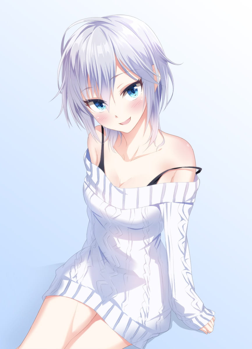 毛衣,少女,二次元