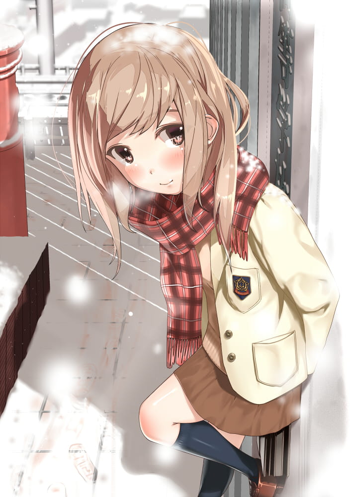 毛衣,少女,二次元