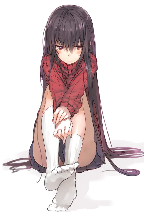 毛衣,少女,二次元