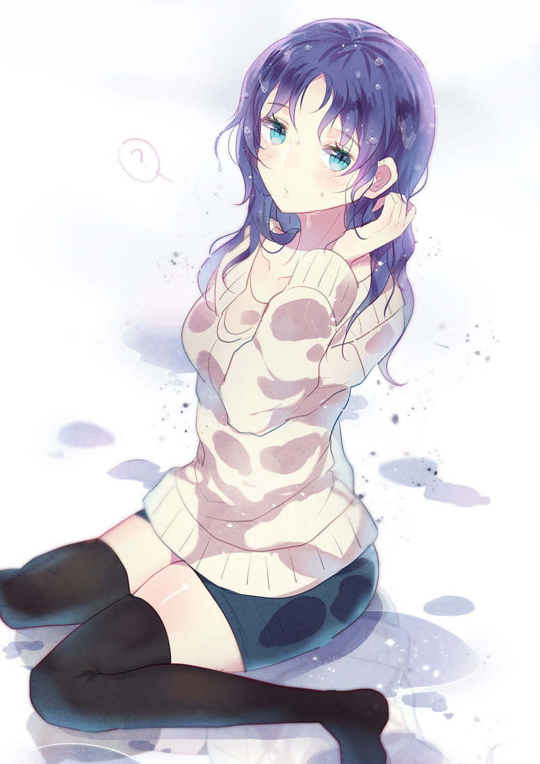 毛衣,少女,二次元