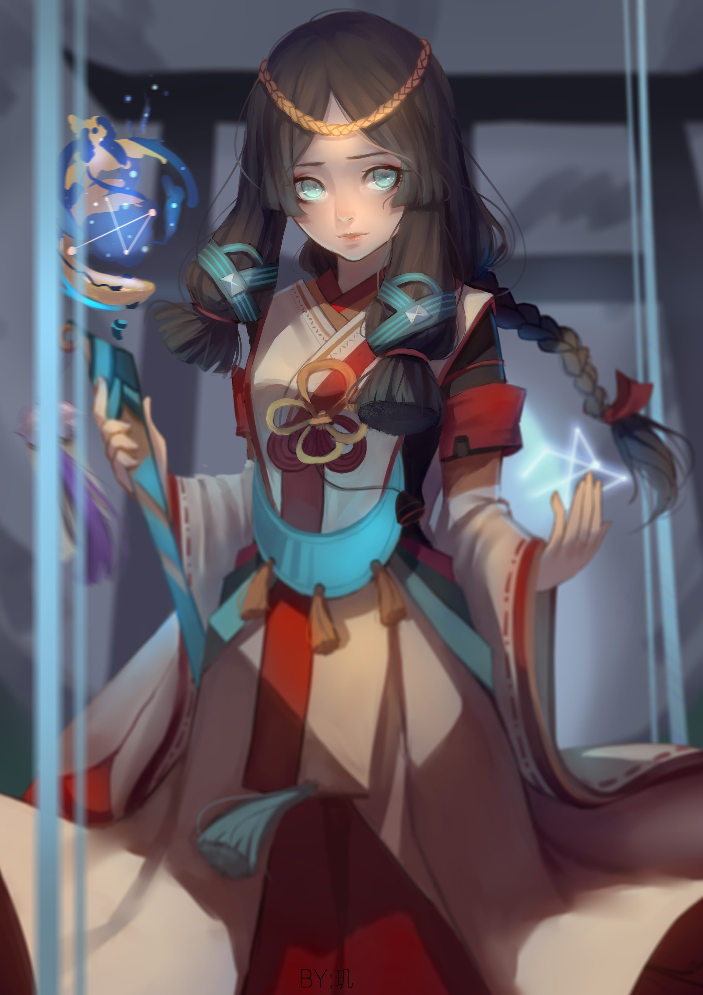 网易手游阴阳师,茨木童子,阴阳师手机壁纸,荧草