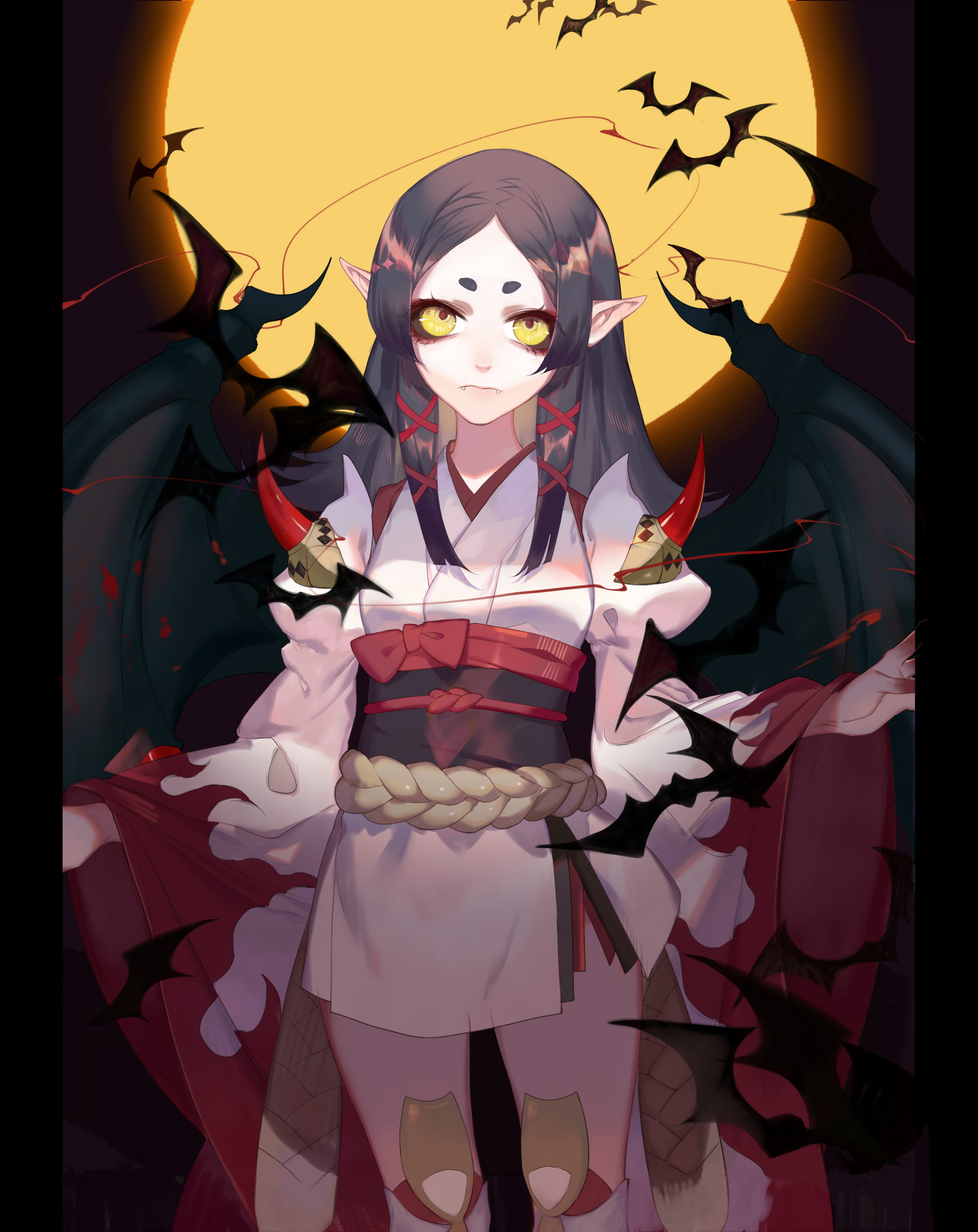 网易手游阴阳师,茨木童子,阴阳师手机壁纸,荧草