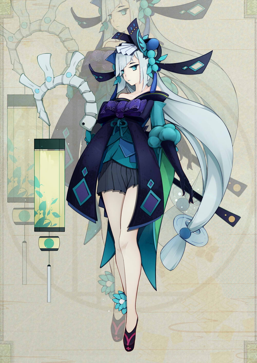 网易手游阴阳师,茨木童子,阴阳师手机壁纸,荧草