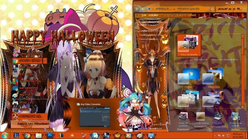 诱人的小恶魔,halooween,万圣节系列,win7主题,动漫电脑主题