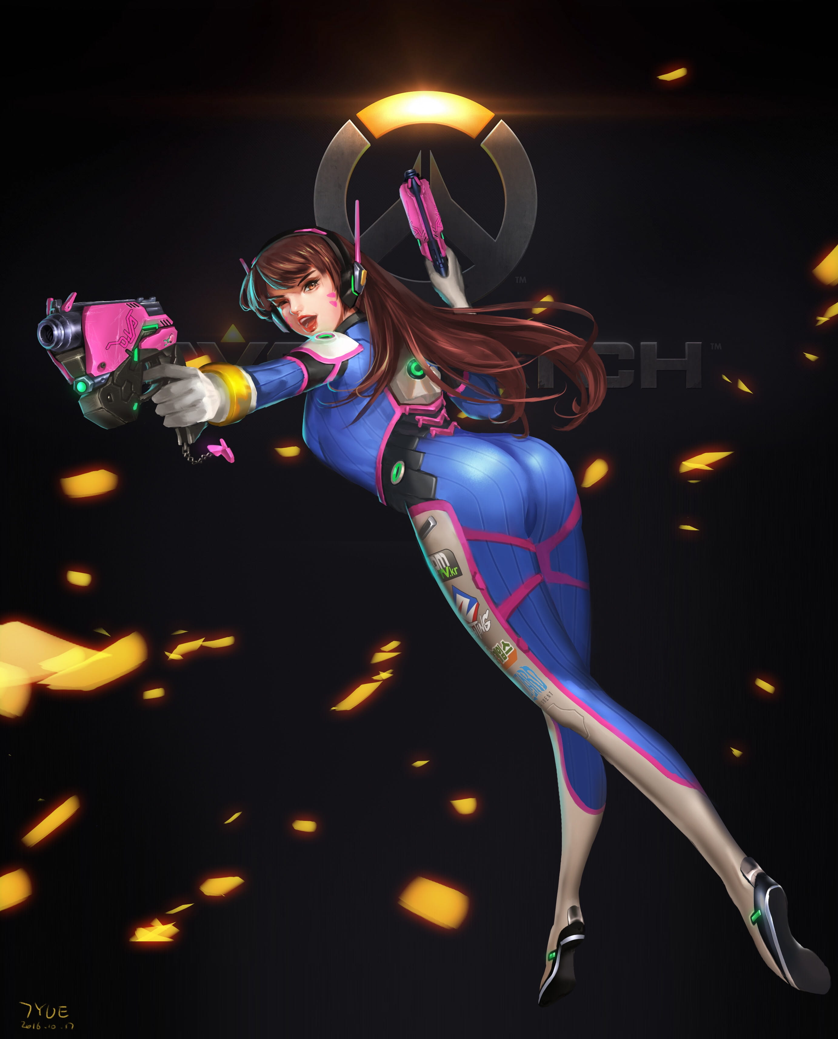 dva,守望先锋,美图,福利,p站画师推荐,游戏图片