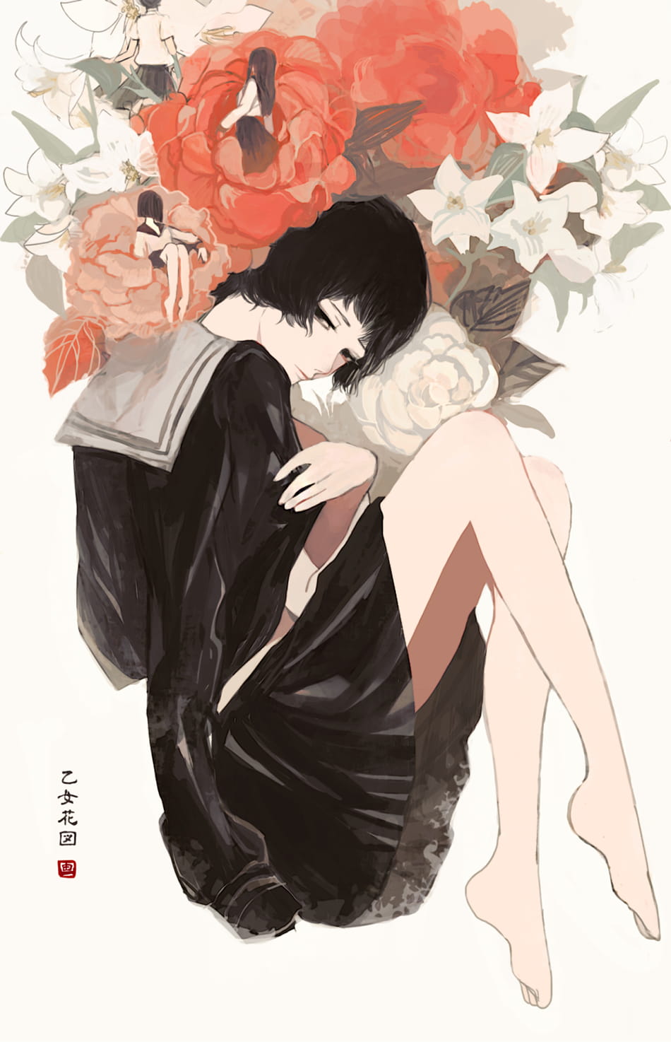 水手服,萝莉,萌女,手机壁纸
