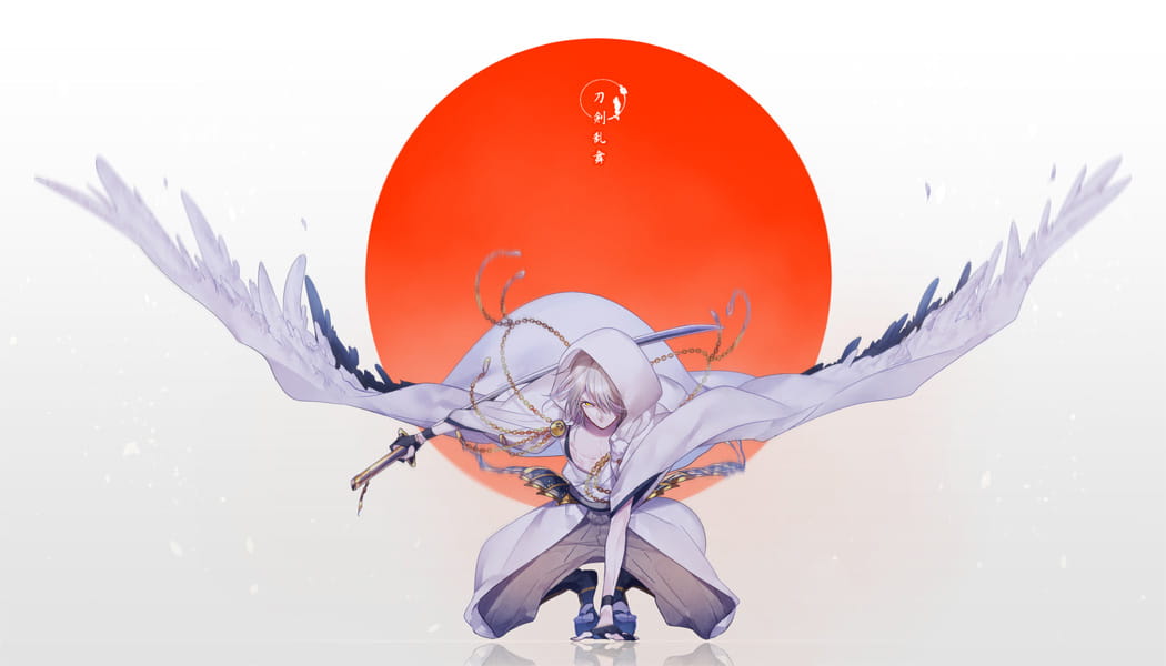 刀剑乱舞,三日月宗近,小狐丸,刀剑乱舞高清电脑壁纸