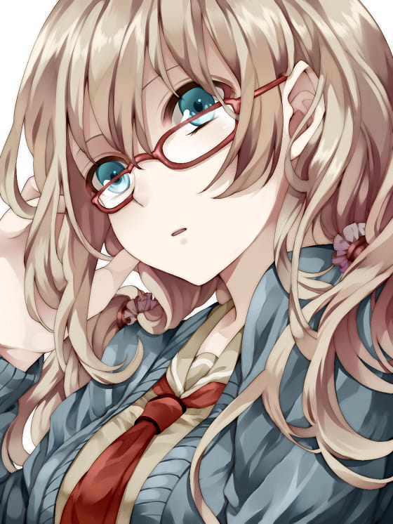 眼镜娘,萌女,少女,图片,二次元