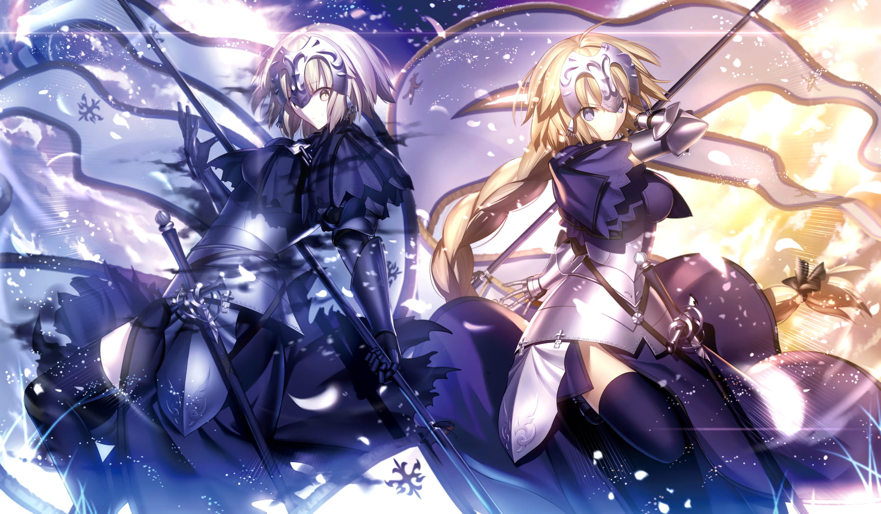 fatego,saber,贞德,高清动漫电脑壁纸