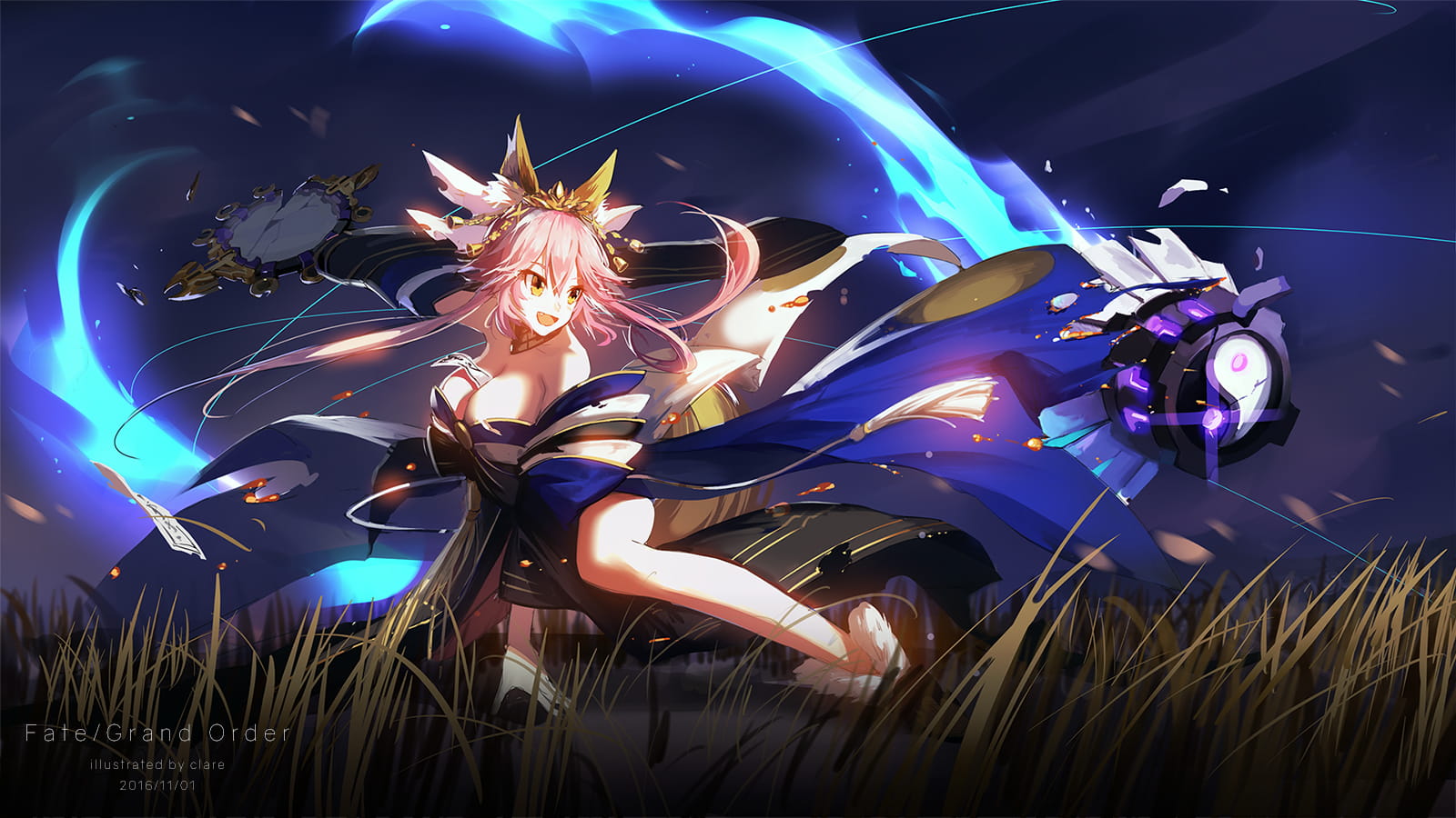 送你,一只,人妻狐,fate,系列,玉藻前,美图,fgo,动漫美图