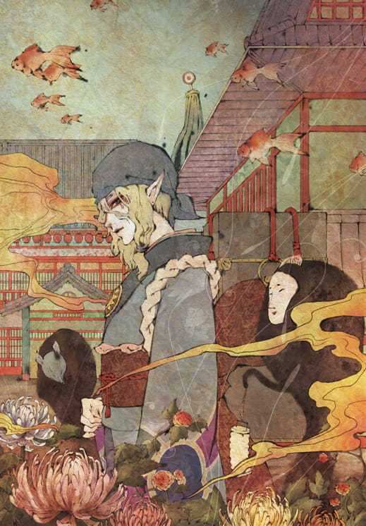 锦鲤,金鱼,动漫手机壁纸,下载
